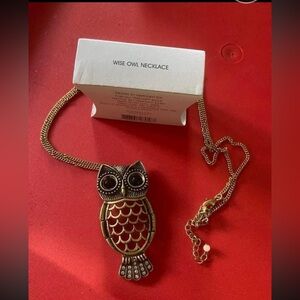 Avon owl necklace